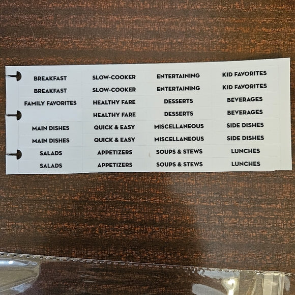 Happy Planner recipe/menu inserts - Picture 5 of 5